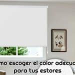 como escoger el color adecuado para estores