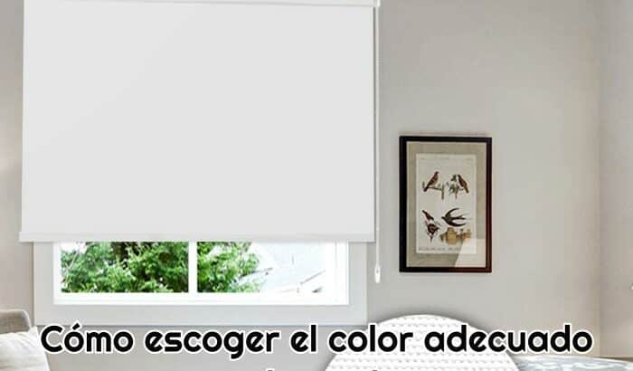 como escoger el color adecuado para estores